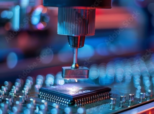 Process step in semiconductor manufacuring.