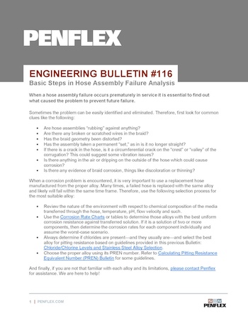 Thumbnail for engineering bulletin 116 on basic failure analysis steps.