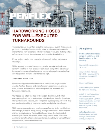 Thumbnail for engineering bulletin 142 about turnaround hoses.