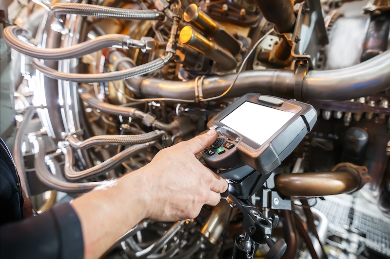 Capturing readings from a gas turbine