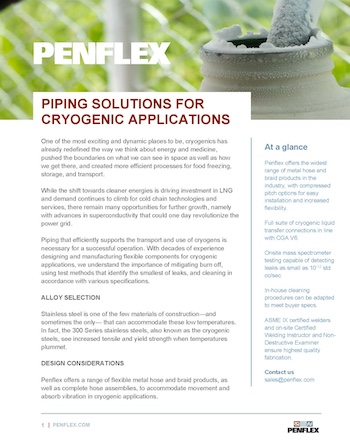 Thumbnail of Penflex Cryogenic Hose Handout