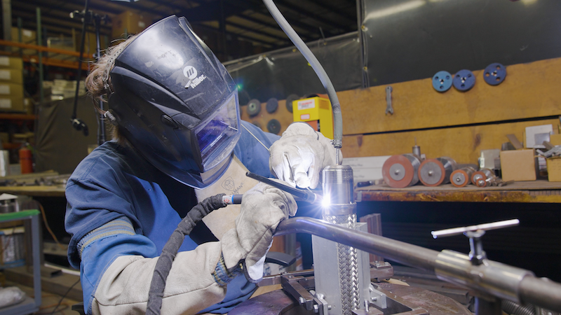 Graduates of Penflex's Welder Training Program deliver high-quality, leak-tight welds.