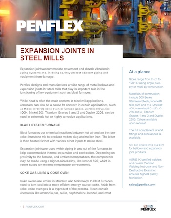 Thumbnail for Expansion Joints in Steel Mills Handout