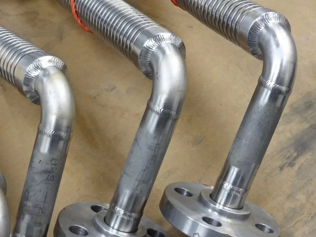 Argon Purged Welds on Flexible Pipe Assemblies